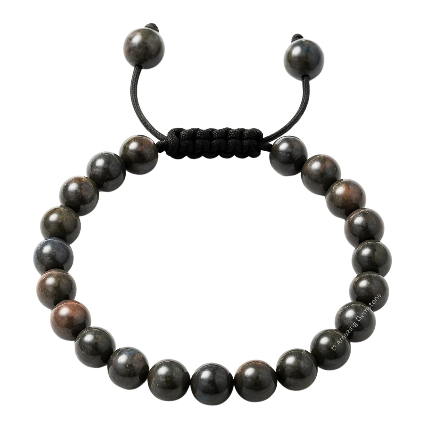 Amazing Gemstone Que Sera Stone Llanite Bracelet, Gifts For Men & Women - Protection Healing Crystal Bracelet - 8mm Gemstone Beaded Adjustable Bracelet, Pulseras Para Hombres Mujer Stocking Stuffers