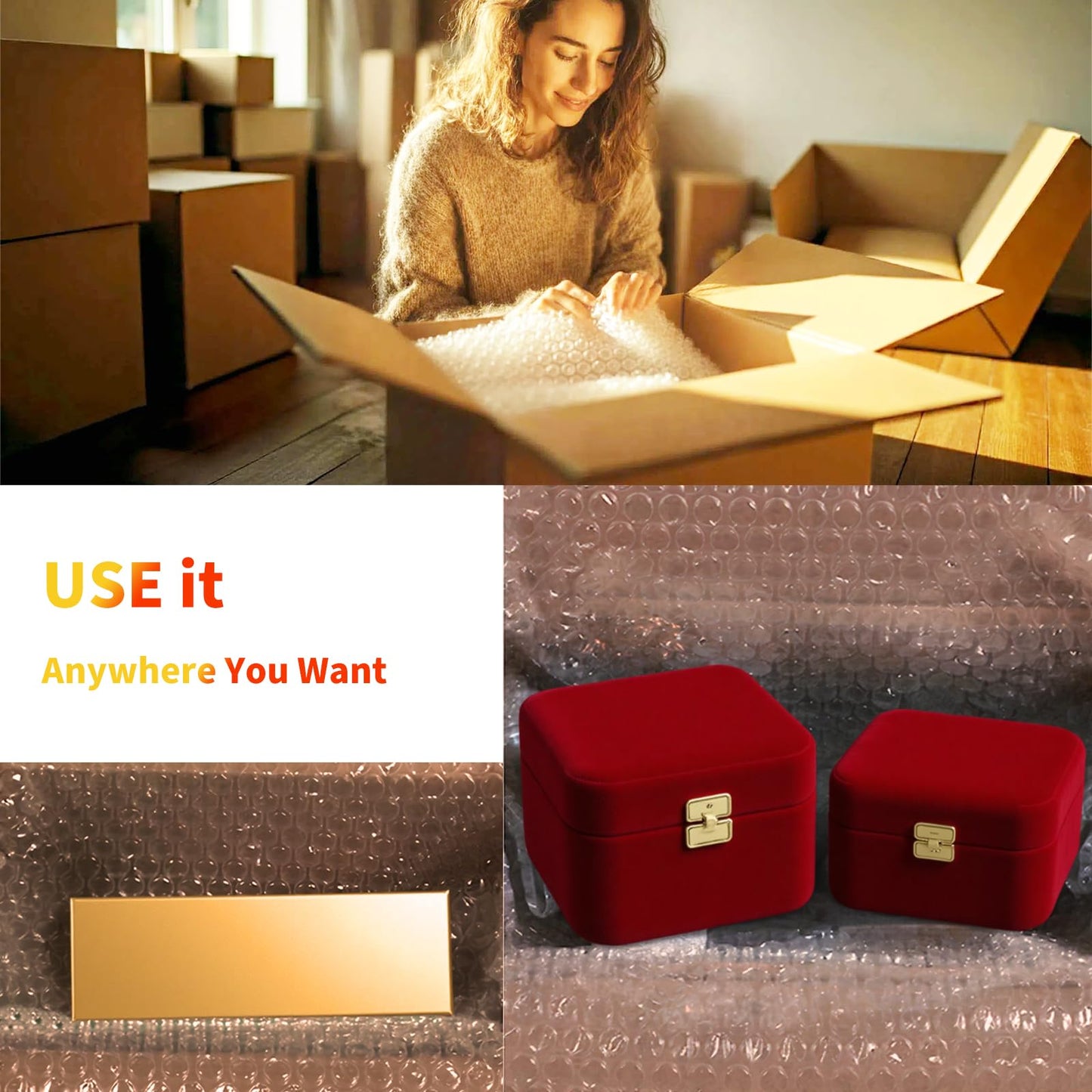 Bubble Cushioning Wrap 2 Pack 12 Inch x 72 ft Bubble Wrap for Packing，Moving Boxes and Shipping for Your Business，Perforated Every 12 in.Suitable for Filling Packaging Boxes.