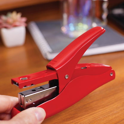 Swingline Plier Stapler, Handheld Heavy Duty All Metal Stapler, 25 Sheet Capacity, Jam Free, Vintage Rio Red (S7010159)