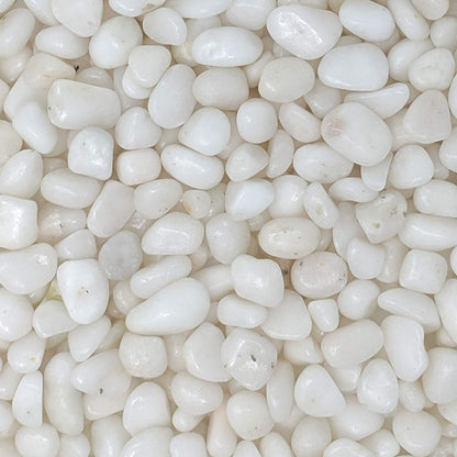 Midwest Hearth Decorative Polished White Pebbles 3/8" Gravel Size (2-lb Bag)