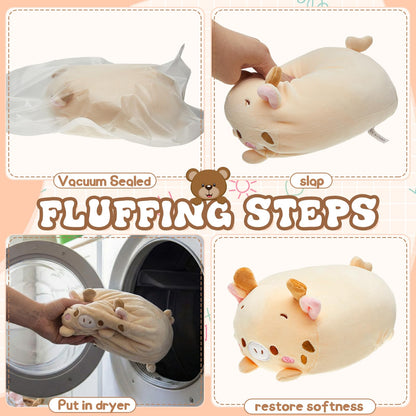 Leitee 18 Pcs Stuffed Animals Plush Bulk 8 Inch Cute Plushies Toys Plush Pillow for Boys Girls Birthday Gifts Box Toys for Classroom Prize Kids Party Favors Valentines Gifts in Bulk (Cute Animal)