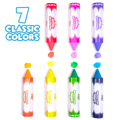 Tub Works® Smooth™ Jumbo Bath Crayons Bath Toy | Nontoxic, Washable Bath Crayons for Toddlers & Kids | Unique Formula Draws Smoothly & Vividly on Wet & Dry Tub Walls | Large, Easy-Grip Bathtub Crayons