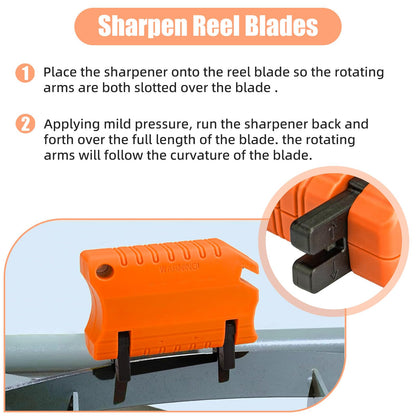 Reel Mower Blade Sharpener Kit - Orange