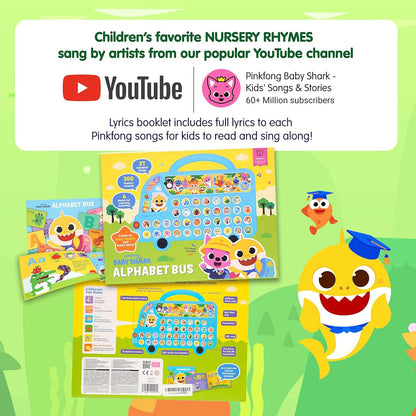 Pinkfong Baby Shark ABC Alphabet Bus (2nd Edition) Sound Pad | Premium Interactive Electronic Toy, Music Pad | Learning & Education Toys, Gifts for Kids and Toddlers