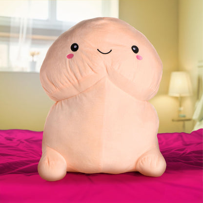 XR PLAY HARD. Chibi Cute Soft Stuffed Pecker Pillow - Creative Funny Prank Gift for Friend Bachelorette Party Fun Gifts, Large Machine Washable Plushies - 1 Piece (17.7in)