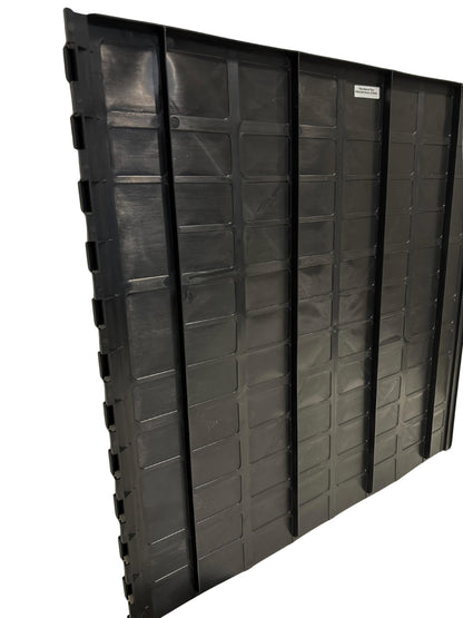 DeepRoot Tree Root Barrier, Tree Circle Weed Barrier, Root Shield for Sidewalks, Driveways, & Patios, 24” Depth, 24" Width, 10 Panels per Pack, 20 Linear Feet Total, Black