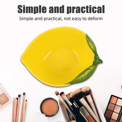 HAKIDZEL Lemon Shape Bowl Ceramic Dessert Bowl Fruit Serving Platter For Snacks Fruit Salad Decorative Jewelry Dishes For Home Kitchen Living Room Decor