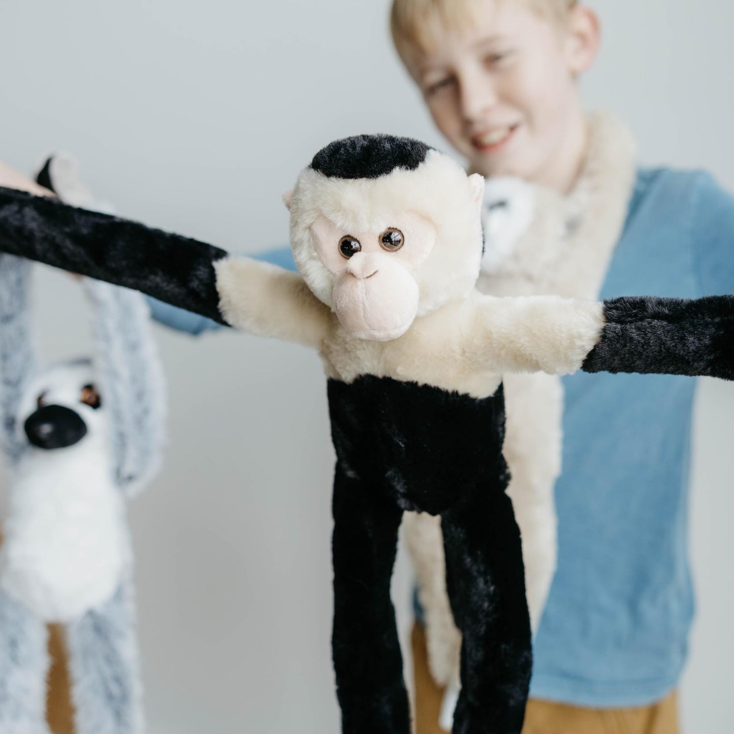 The Petting Zoo Hanging Capuchin Monkey Stuffed Animal Plushie, Gifts for Kids, Wildlife Animals, Monkey Plush Toy 20 Inches