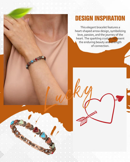 Jecanori Copper Bracelets for Women, Effective Magnetic Bracelets for Women with 3800 Gauss Ultra Magnets and Sizing Tool