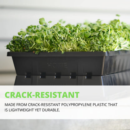 1020 Seed Starting Trays - 5-Pack Reusable Plastic Germination Trays for Microgreens & Seedlings
