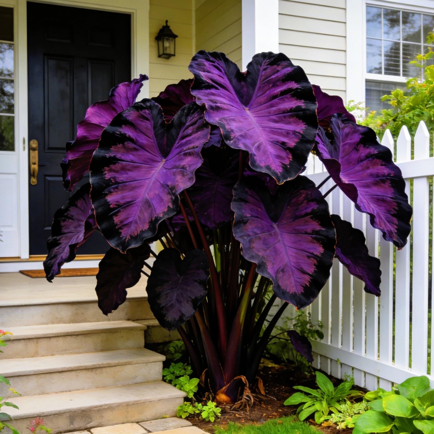 FEWSDVBX Elephant Ear for Planting Garden - Mixed Varieties, Colorful Foliage，Elephant Ear for Outdoor Garden Landscapes (6)