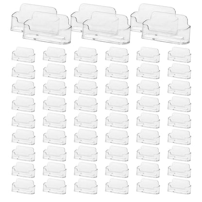 60 Pack Acrylic Business Card Holder for Desk, Clear Plastic Business Cards, Acrylic Business Card Display, Display Plastic Business Card Stand, Business Card Holders,Fits 40-50 Business Cards