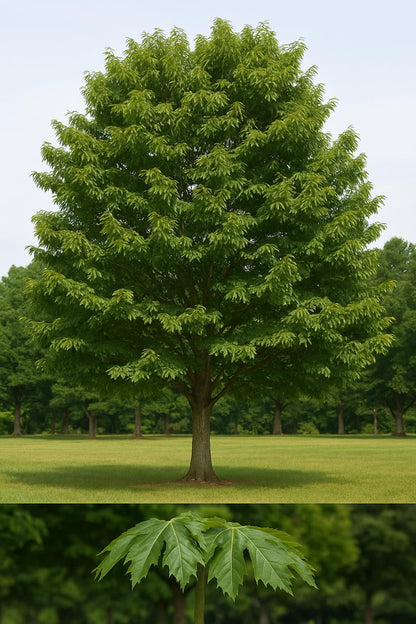 Sawtooth Oak Tree Seedling (6–12") – Fast-Growing Shade Tree with Wildlife Appeal (2 Seedlings)