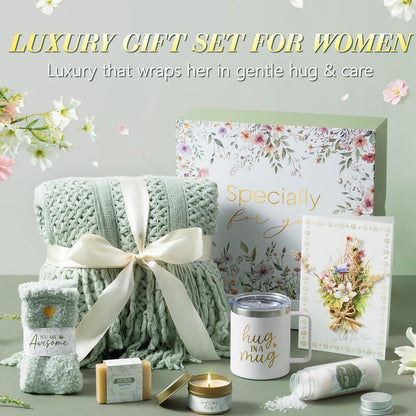Self Care Gifts for Women Get Well Soon Gifts, Mothers Day Birthday Gifts for Women Care Package, Sympathy Gift Baskets Spa Gifts Thinking of You Inspirational Gifts for Mom Her Sister Grandma Friends