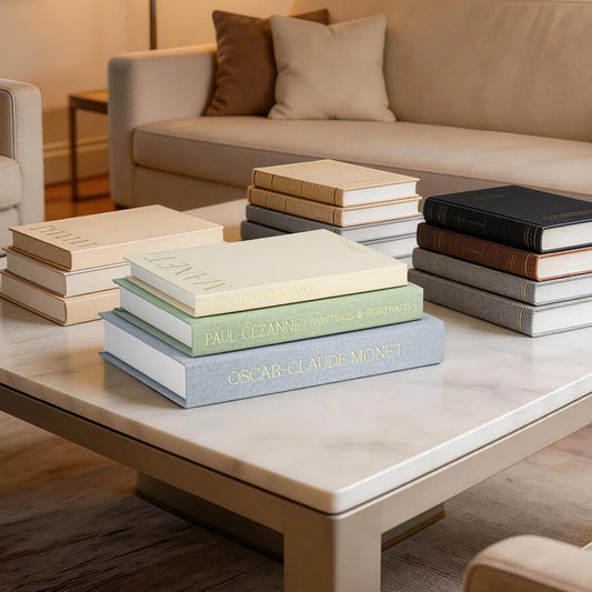 CNARIO Decorative Books for Home Decor, Set of 3 Linen Faux Books, Coffee Table Decor, Hidden Storage Book Box for Bookshelf, Mantel & Entryway, Photo & Keepsake Organization