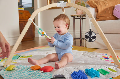 LOVEVERY, The Newborn Gift Set, Play Gym with Sensory Strands and Looker Play Kit, Baby Development Essentials, Ages 0+