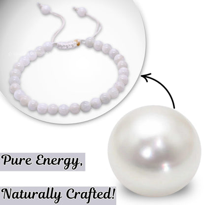 Amazing Gemstone Mother of Pearl Bracelet for Women Men's Gifts - Protection Healing Crystal Bracelet - 6mm Gemstones Beaded Adjustable Bracelet Pulseras Para Hombres Mujer Stocking Stuffers