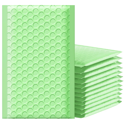 Famagic Bubble Mailers 4x8 Inch 100pcs Mint Green Shipping Bags, 4X7 Packaging Bags For Small Business, Colored Padded Mailing Envelopes,Opaque Matte Self Seal Bubble Poly Mailers Bulk #000