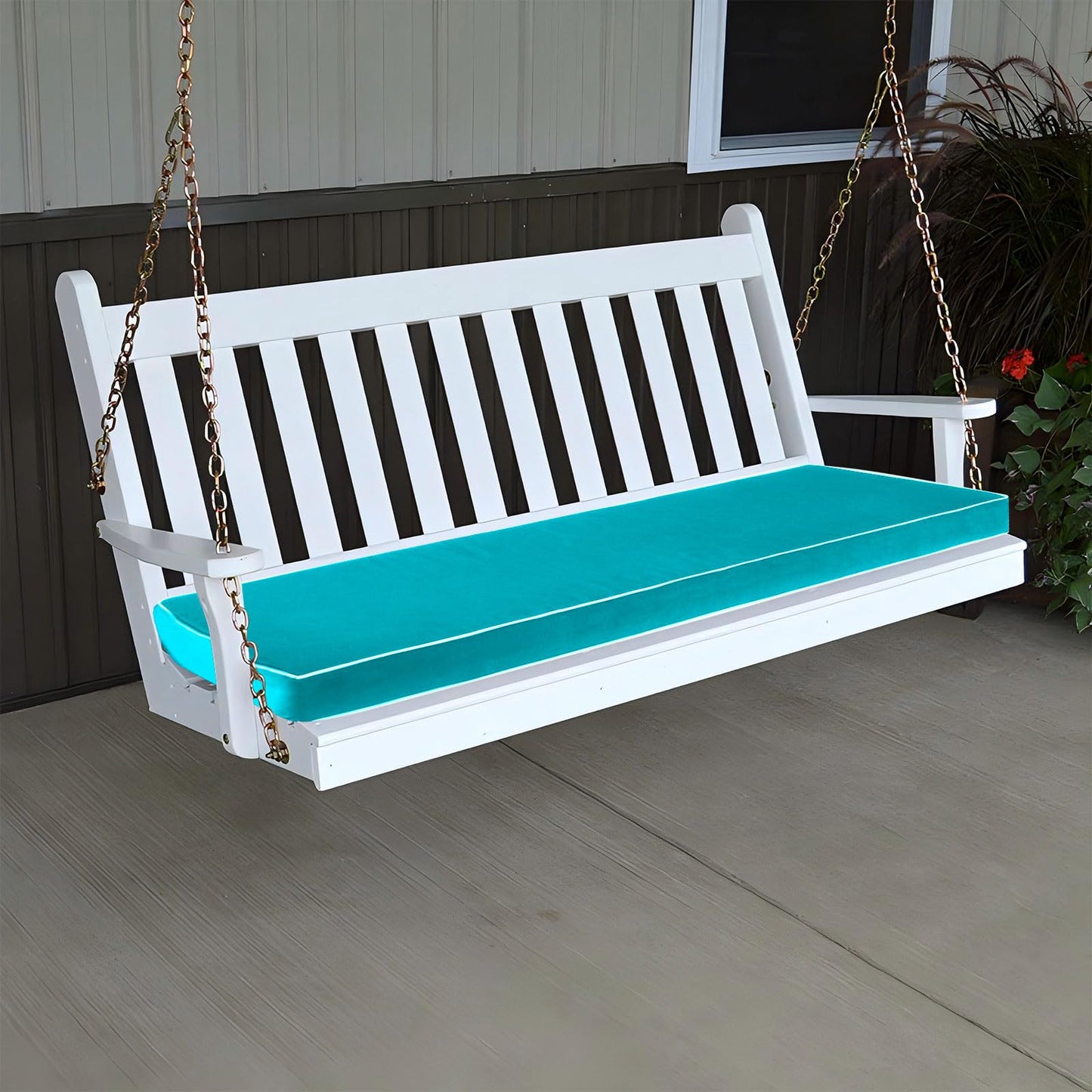 Maphissus 60 Inches Outdoor Bench Swing Cushions,Large 3 Seater Water Resistance Foam Cushion for Patio Porch Furniture