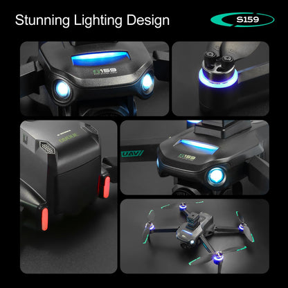 Drones With Camera for Adults 4K,Remote Contorl with Large Screen,FPV Drone with 50mins Flying Time,Auto Return GPS,360° Obstacle Avoidance Drone for Beginner,extra 8G SD Card Included