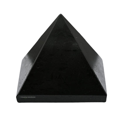 Amazing Gemstone Black Tourmaline Pyramid Crystal Healing Stones - 2" Great Pyramid Figurine of Natural Stone Pyramid for Meditation, Reiki, Chakra Balancing and Crystal Pyramids Grid