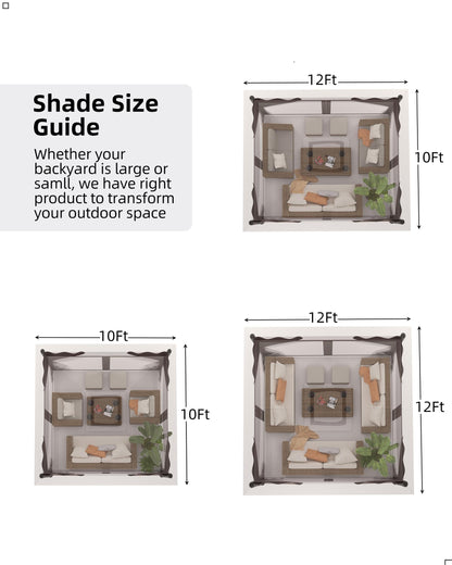 DEXSO Outdoor Gazebo 10´x 12´, with Roof Reinforcing Bars, Curtains Nettings, and Double Roof, Parties Gazebo for Backyard, Garden, Patio, Poolside, and Deck