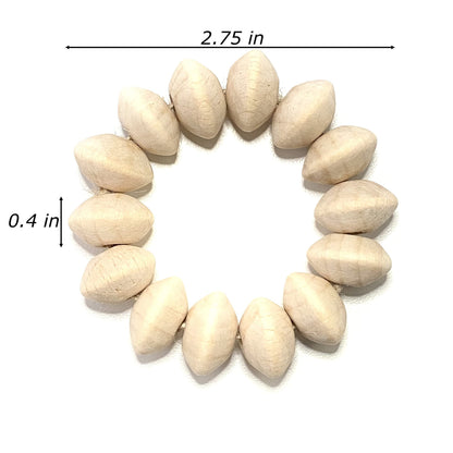 Napkin Rings Set of 6 - Wooden Beads Napkin Rings | Rustic Wooden Napkin Ring Holder for Table Decoration - Handmade LEBEJUA Napkin Ring with Wood Beads & Jute Twine - Farmhouse Holder for Napkins