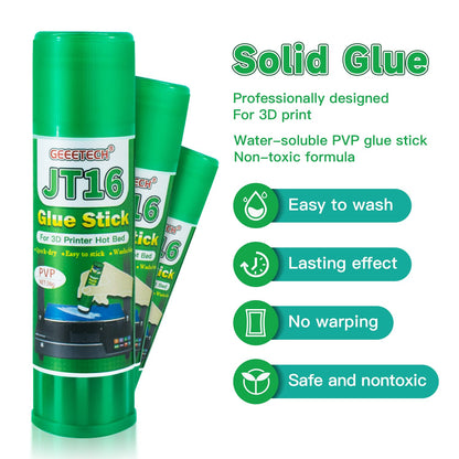 Geeetech 3D Printer Glue Sticks 6 Pack, 3D Printer Bed Adhesive for Hot Bed Printing, 36 Gram Each, Washable, PVP Solid 3D Print Glue Stick 3D Gloop for PLA/ABS/PETG/PC/PA/TPU Removing Printing Models