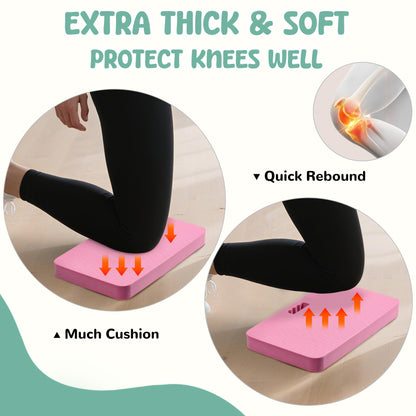 Baby Bath Kneeler, Extra Thick Kneeling Pad for Bathing Babies, Soft Foam Cushioning for Knee, 1.5" Thick Non-Slip, Fast-Drying,Gardening, Bathing Baby, Workout Supplies-Pink