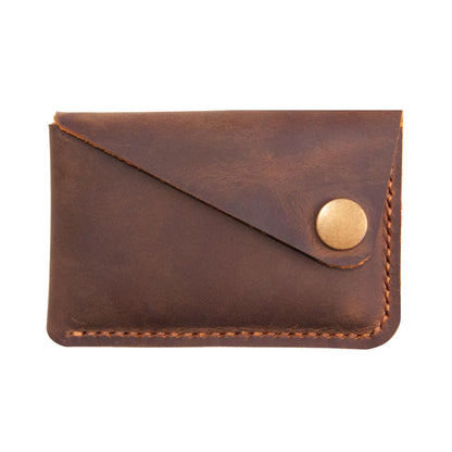 Turbosnail Leather Card Holder, Credit Card Wallet, Front Pocket Wallet, Slim Wallet, Cardholder Wallet, Credit Card Holder, Minimalist Wallet, Fathers Day Gift (Brown)