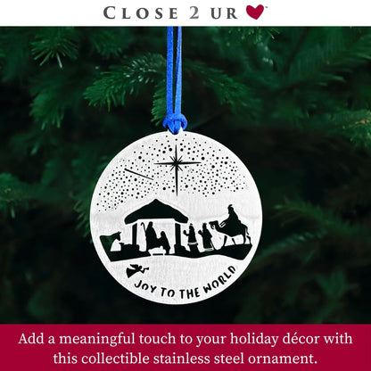 Nativity Three Wisemen Stainless Steel Ornament Keepsake & Collectible | Window Ornament, Hanging Decoration, Religious & Holiday Décor | Handcrafted, Durable & Made in USA