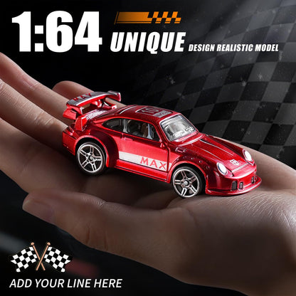 Yewkou Toys Cars 18-Pack, 1:64 Scale Die-Cast Metal Vehicles Set, Includes Pickup, Racing Cars,Sports Cars for Display or Play, Great Gift for Kids Age 3 Years and Up (18 Pack)