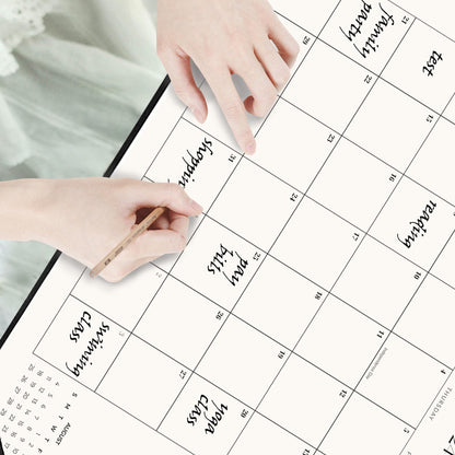 Tutazook Large Desk Calendar 2026-2027 with Desk Mat, Desktop Calendar 18 Monthly Runs from January 2026 to June 2027, Desk Pad Calendar 22 x 17 Inch Perfect for Planning, Organizing, and Scheduling Your Life (Black)