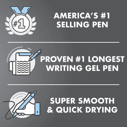 PILOT G2 Premium Refillable & Retractable Rolling Ball Gel Pens, Bold Point, Black Ink, 12-Pack (31256)