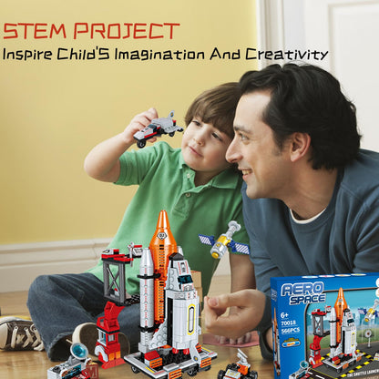 Tecnobicho Space Rocket Stem Project Toy for Boy Age 7 8 9 10 11 12 13 Building Block for Kid Age 8-12 Science Kits for Kids Age 8-14 Christmas Birthday Gift for Boys Girls 7-13