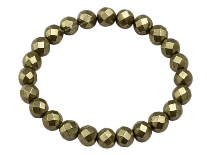 Amazing Gemstone Pyrite Bracelet for Women - Chakra Mens Bracelet Protection Crystals and Healing Stones - Blessing Bracelet Spiritual Meditation Gift Christmas Stocking Stuffers
