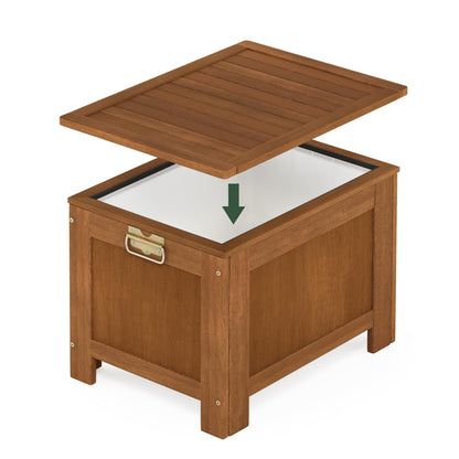 Furinno FG19917 Tioman Outdoor Hardwood Cooler, Natural