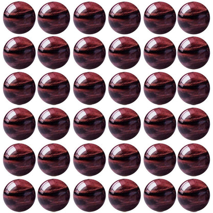Natural Stone Beads 100pcs 8mm Red Tiger Eye Round Genuine Real Stone Beading Loose Gemstone Hole Size 1mm DIY Charm Smooth Beads for Bracelet Necklace Earrings Jewelry Making (Red Tiger Eye, 8mm)