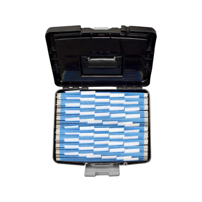 Storex File Storage Box Translucent Storage Lid, Black 1-Pack (61504F01C)