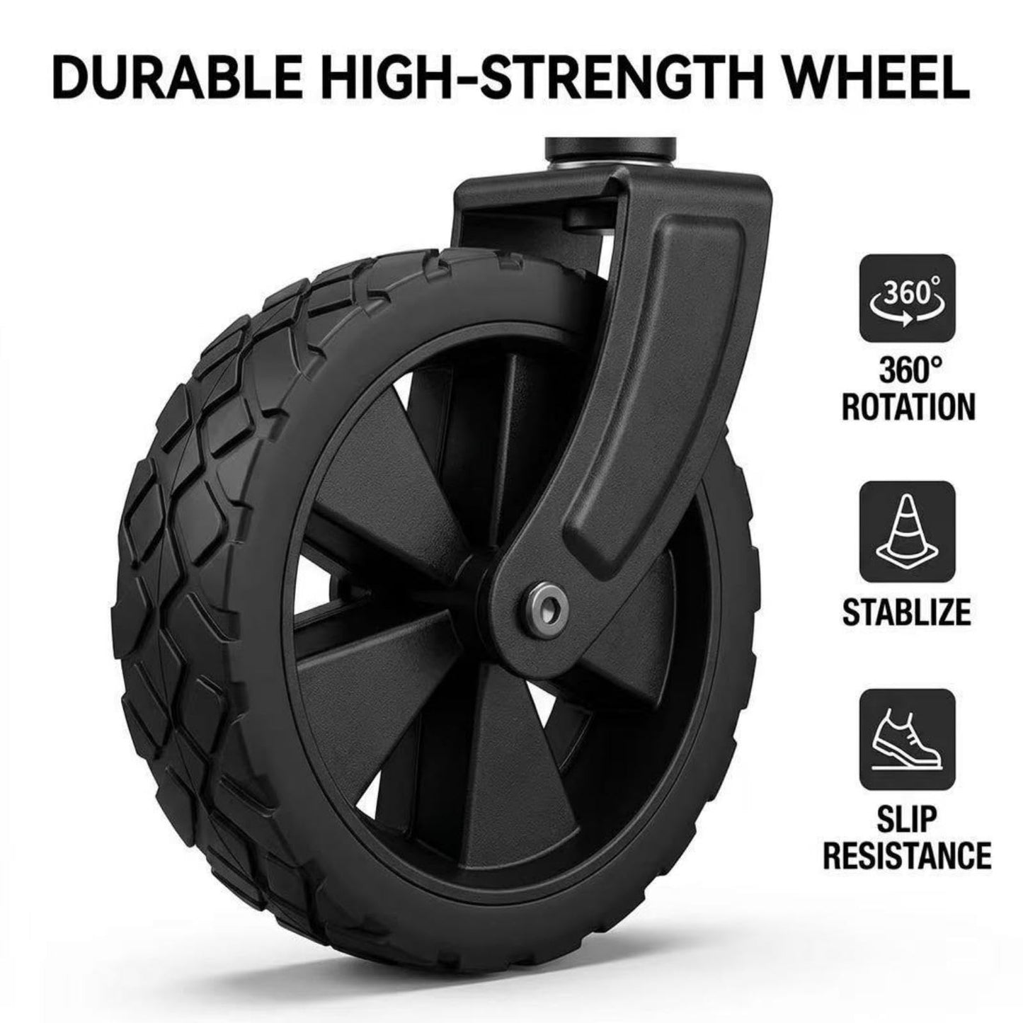 Opkkcun 120L Small Collapsible Wagon Cart Foldable Garden Cart with All Terrain Wheels, Lightweight Portable Utility Wagon for Beach, Camping, Grocery, Shopping, Outdoor Sports