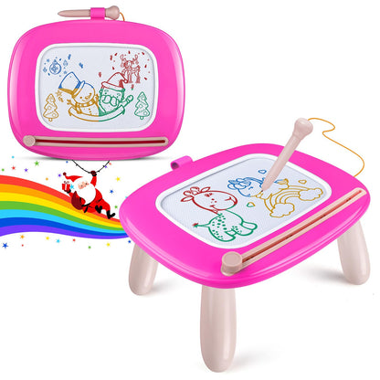 Smasiagon Toddler Girl Boy Toys,Magnetic Drawing Board for Toddlers,Early Learning Doodle Board Writing Painting Sketch Pad, Birthday Easter Valentines Day Gifts for 1 2 3 Year Old (Deep Pink)