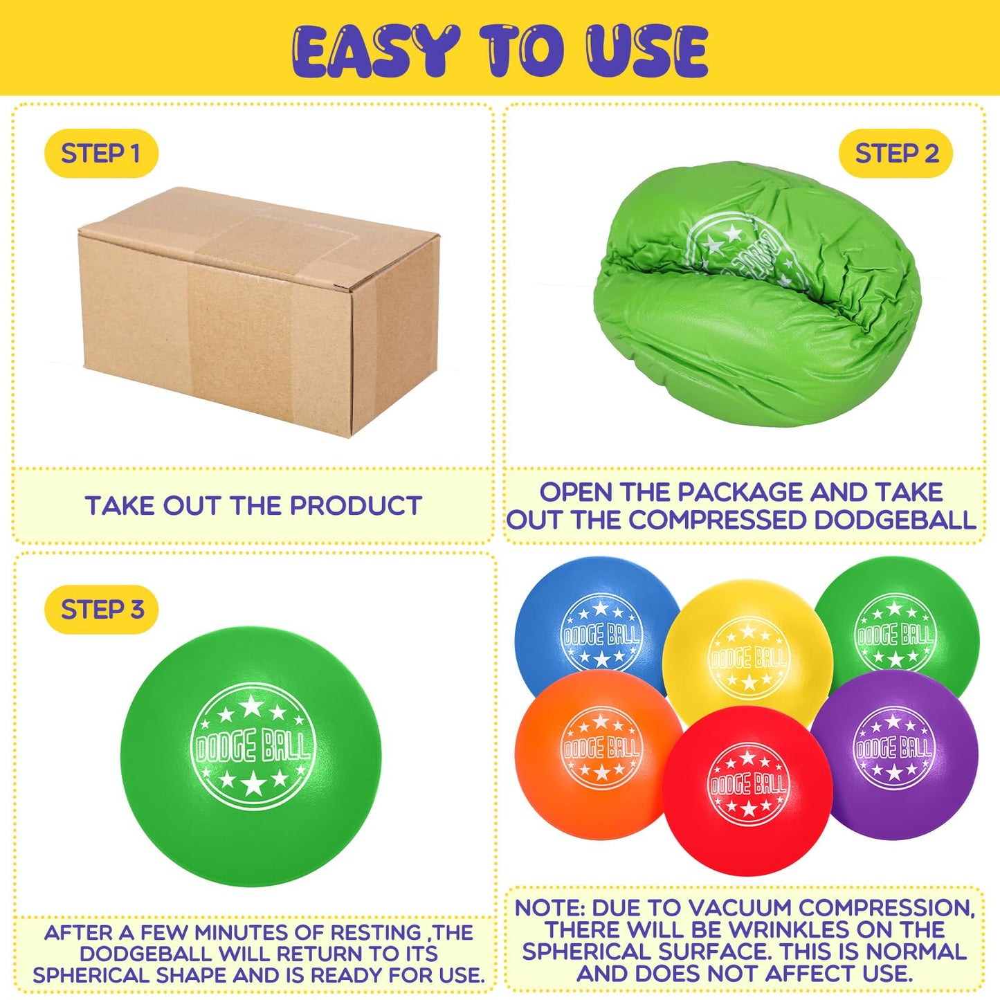 Jerify 18 Pcs Foam Dodgeball Set 6 Inch Soft Skin Playground Dodgeballs Bulk with Storage Bag, Low Density Foam for Non Sting Dodgeball Sports Equipment for Kids and Adults
