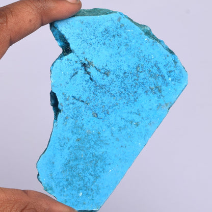 GEMHUB AAA++ Grade Rough Turquoise 666.50 Ct Untreated Turquoise Slab, Natural Rough Raw Blue Turquoise Gemstone BR-704