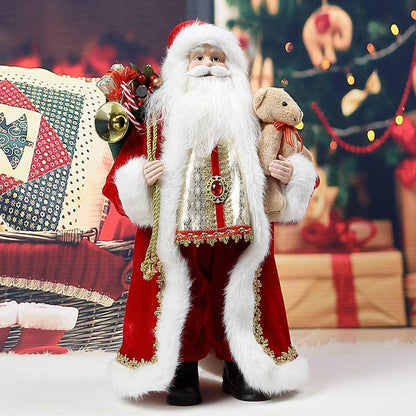 Uten 18" Santa Claus w/ Bear Christmas Decor Figure New Year/Holiday/Party/Home Decoration
