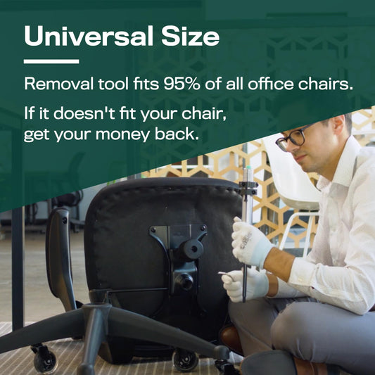 The Original Office Chair Cylinder Removal Tool (As Seen On PBS) - Easily Remove Your Old Gas Lift Piston from Any Office Chair