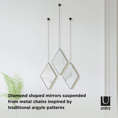 Umbra Dima Mirrors, Set of 3, Trio of Decorative Mirrors