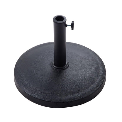 C-Hopetree 22 lb Heavy Duty Round Base Stand for Outdoor Patio Market Table Umbrella, Black