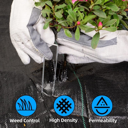 LAVEVE 4FT x 100FT Weed Barrier Landscape Fabric, 3.2oz Premium Heavy Duty Garden Cloth, Ground Cover for Gardening, Farming