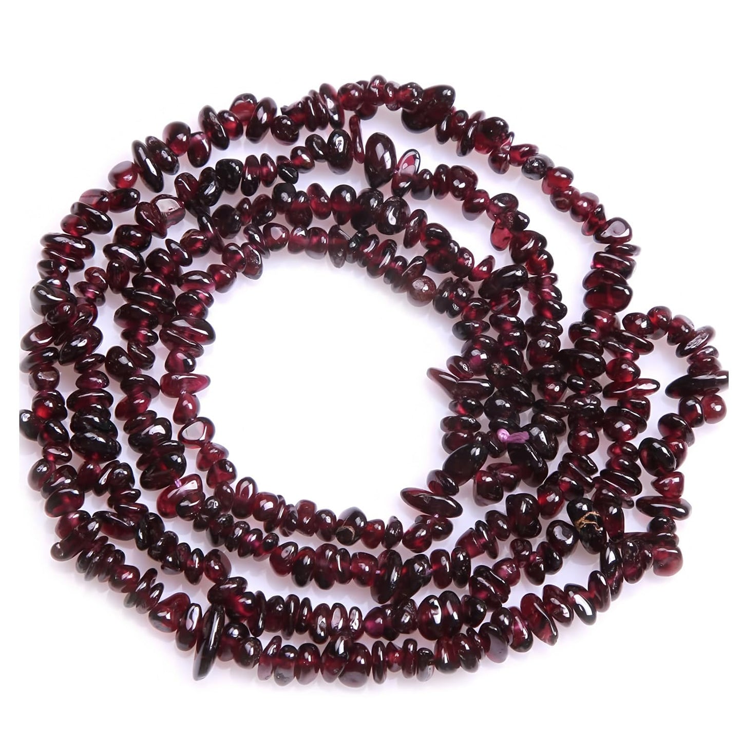 Natural Chip Stone Beads 450pcs Garnet Chips 5-8mm Genuine Real Irregular Healing Crystal Rocks Hole Drilled DIY Loose Gemstone Beads for Jewelry Making Bracelet Earrings Necklace Crafting