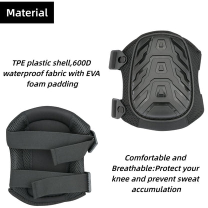 QSYZAIL Knee Pads for Men Work Construction Heavy Duty Knee Protection for Flooring Gardening
